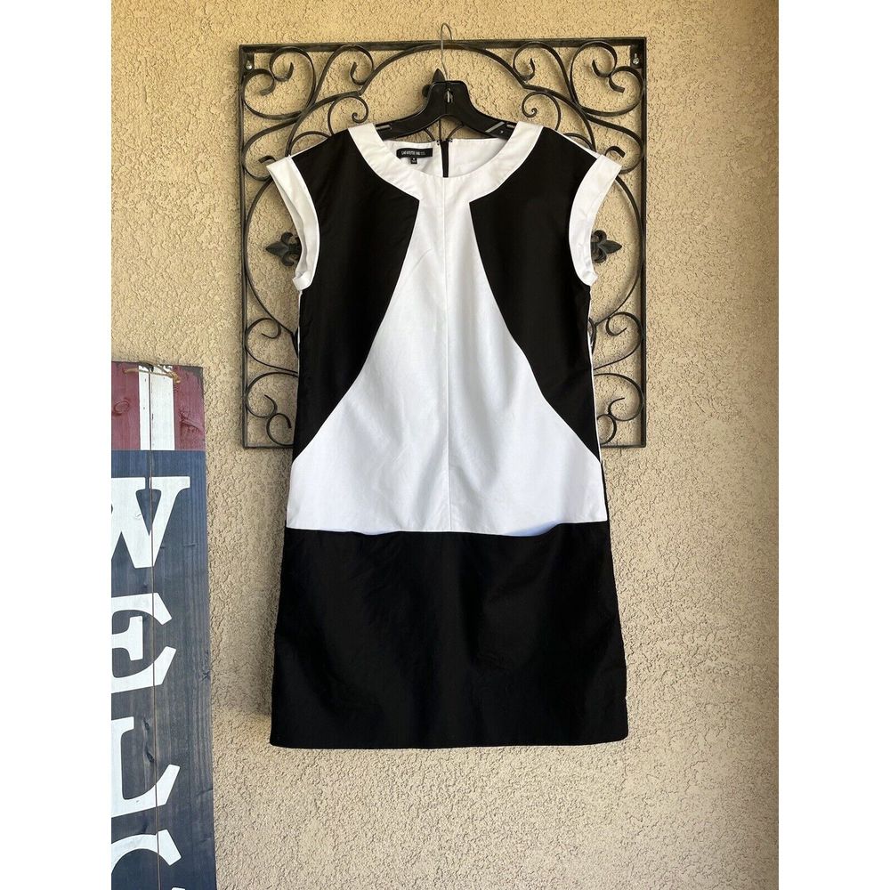 Lafayette 148 New York Dima dress - size 8 - black/white - Picture 2 of 10